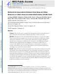 Cover page: Bidirectional Associations Between Daily Sleep and Wake Behaviors in Urban American Indian/Alaska Native Youth.