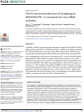 Cover page: The N-terminal extension of Arabidopsis ARGONAUTE 1 is essential for microRNA activities.