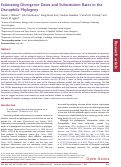 Cover page: Estimating Divergence Dates and Substitution Rates in the Drosophila Phylogeny