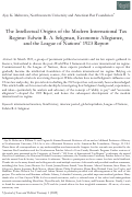 Cover page: The Intellectual Origins of the Modern International Tax Regime: Edwin R. A. Seligman, Economic Allegiance, and the League of Nations’ 1923 Report