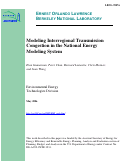 Cover page: Modeling Interregional Transmission Congestion in the National Energy Modeling System