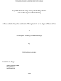 Cover page: Beyond the Formula: Using Strategic Scaffolding to Foster Critical Thinking and Authentic Writing