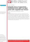 Cover page: Endograft rescue of compromised interposition aortic graft in an adult patient with congenital heart disease