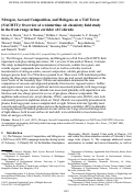 Cover page: Nitrogen, Aerosol Composition, and Halogens on a Tall Tower (NACHTT): Overview of a wintertime air chemistry field study in the front range urban corridor of Colorado