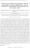 Cover page: Buoyancy-modulated Lagrangian drift in wavy-walled vertical channels as a model problem to understand drug dispersion in the spinal canal