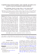 Cover page: Longitudinal changes in blood metabolites, amino acid profile, and oxidative stress markers in American Foxhounds fed a nutrient-fortified diet.