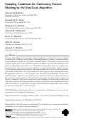 Cover page: Sampling Conditions for Conforming Voronoi Meshing by the VoroCrust Algorithm