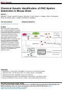 Cover page: Chemical Genetic Identification of PKC Epsilon Substrates in Mouse Brain.