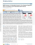 Cover page: NMR Structures of Calmodulin Bound to Two Separate Regulatory Sites in the Retinal Cyclic Nucleotide-Gated Channel