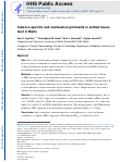 Cover page: Tobacco-specific and combustion pollutants in settled house dust in Malta