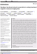 Cover page: Nonlinear functional network connectivity in resting functional magnetic resonance imaging data