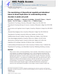 Cover page: The Neurobiology of Dispositional Negativity and Attentional Biases to Threat: Implications for Understanding Anxiety Disorders in Adults and Youth