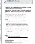 Cover page: A randomized pilot of eHealth mindful movement and breathing to improve gynecologic surgery outcomes.