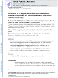 Cover page: Correlation of (1→3)-β-D-glucan with other inflammation markers in chronically HIV infected persons on suppressive antiretroviral therapy