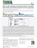 Cover page: Effects of High Temperature and Heavy Precipitation on Drinking Water Quality and Child Hand Contamination Levels in Rural Kenya