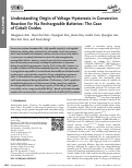 Cover page: Understanding Origin of Voltage Hysteresis in Conversion Reaction for Na Rechargeable Batteries: The Case of Cobalt Oxides