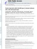 Cover page: Tandem duplication within the DMD gene in Labrador retrievers with a mild clinical phenotype