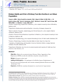 Cover page: Dietary Habits and Risk of Kidney Function Decline in an Urban Population