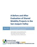 Cover page: A Before and After Evaluation of Shared Mobility Projects in the San Joaquin Valley