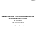 Cover page: Social Impact Through Business: A Comparative Analysis of Undergraduate Course Offerings and Perceptions of University Support