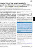 Cover page: Classical RAS proteins are not essential for paradoxical ERK activation induced by RAF inhibitors