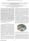 Cover page: Electrical Characterization of High Performance Fine Pitch Interconnects inSilicon-Interconnect Fabric