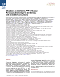 Cover page: Mutations in the gene PRRT2 cause paroxysmal kinesigenic dyskinesia with infantile convulsions.