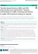 Cover page: Intimate partner violence and adherence to PrEP and ART among Ugandan HIV serodifferent couples.