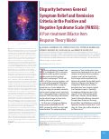 Cover page: Disparity between General Symptom Relief and Remission Criteria in the Positive and Negative Syndrome Scale (PANSS): A Post-treatment Bifactor Item Response Theory Model.