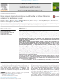 Cover page: Bone mineral density loss in thoracic and lumbar vertebrae following radiation for abdominal cancers