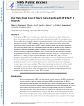 Cover page: How many trials does it take to get a significant ERP effect? It depends