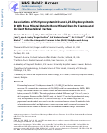 Cover page: Associations of 25‐Hydroxyvitamin D and 1,25‐Dihydroxyvitamin D With Bone Mineral Density, Bone Mineral Density Change, and Incident Nonvertebral Fracture