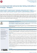 Cover page: Increased bactericidal activity but dose-limiting intolerability at 50 mg·kg−1 rifampicin