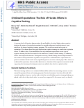 Cover page: (Un)Great Expectations: The Role of Placebo Effects in Cognitive Training