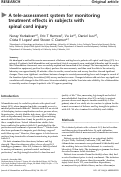 Cover page: A tele-assessment system for monitoring treatment effects in subjects with spinal cord injury