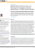 Cover page: Epilepsy, Behavioral Abnormalities, and Physiological Comorbidities in Syntaxin-Binding Protein 1 (STXBP1) Mutant Zebrafish