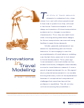 Cover page: Innovations in Travel Modeling