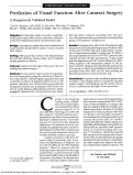 Cover page: Prediction of Visual Function After Cataract Surgery: A Prospectively Validated Model