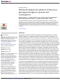 Cover page: Multiscale analysis for patterns of Zika virus genotype emergence, spread, and consequence