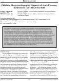 Cover page: Pitfalls in Electrocardiographic Diagnosis of Acute Coronary Syndrome in Low-Risk Chest Pain