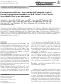 Cover page: Determination of Factors Associated with Upstage in Atypical Ductal Hyperplasia to Identify Low-Risk Patients Where Active Surveillance May be an Alternative.