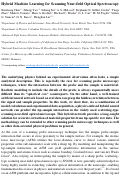 Cover page: Hybrid Machine Learning for Scanning Near-field Optical Spectroscopy