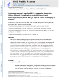 Cover page: Contemporary and Emerging MRI Strategies for Assessing Kidney Allograft Complications: Arterial Stenosis and Parenchymal Injury, From the AJR Special Series on Imaging of Fibrosis.