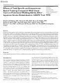 Cover page: Effects of Task-Specific and Impairment-Based Training Compared With Usual Care on Functional Walking Ability After Inpatient Stroke Rehabilitation: LEAPS Trial