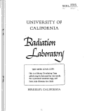 Cover page: THE BEVATRON 9.9 MeV PROTON LINEAR ACCELERATOR