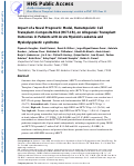 Cover page: Impact of a novel prognostic model, hematopoietic cell transplant-composite risk (HCT-CR), on allogeneic transplant outcomes in patients with acute myeloid leukemia and myelodysplastic syndrome