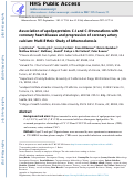 Cover page: Association of apolipoproteins C-I and C-II truncations with coronary heart disease and progression of coronary artery calcium: Multi-Ethnic Study of Atherosclerosis