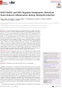 Cover page: NOD1/NOD2 and RIP2 Regulate Endoplasmic Reticulum Stress-Induced Inflammation during Chlamydia Infection