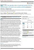 Cover page: A sulfur-free peptide mimic of surfactant protein B (B-YL) exhibits high in vitro and in vivo surface activities.