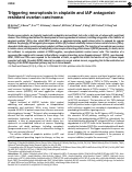 Cover page: Triggering necroptosis in cisplatin and IAP antagonist-resistant ovarian carcinoma